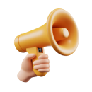 3d-render-hand-holding-yellow-megaphone-announcement-communication-advertising-promotion-marketing-concept